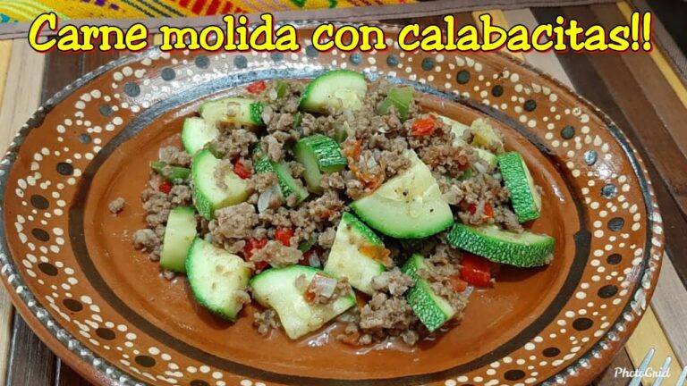 Receta De Calabacitas A La Mexicana Con Carne Molida Actualizado Febrero 2024